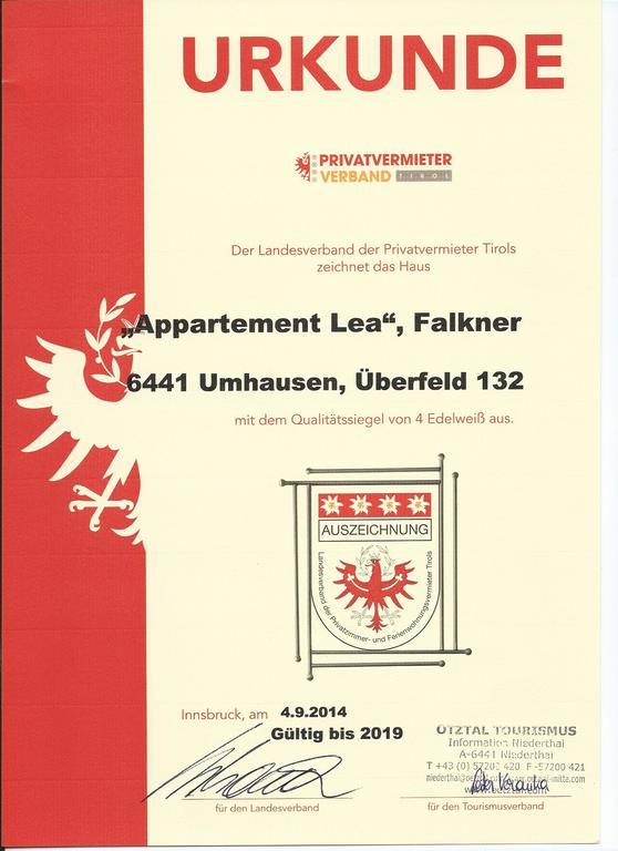 Appartement Lea Umhausen Eksteriør billede